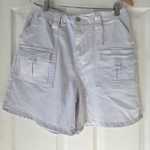 United Hearts White Cargo Shorts